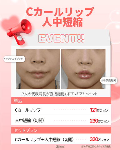 입술, 손 이벤트